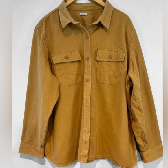 Women's XL vintage LL Bean Outdoor button-up Chamois Shirt - Picture 1 of 7